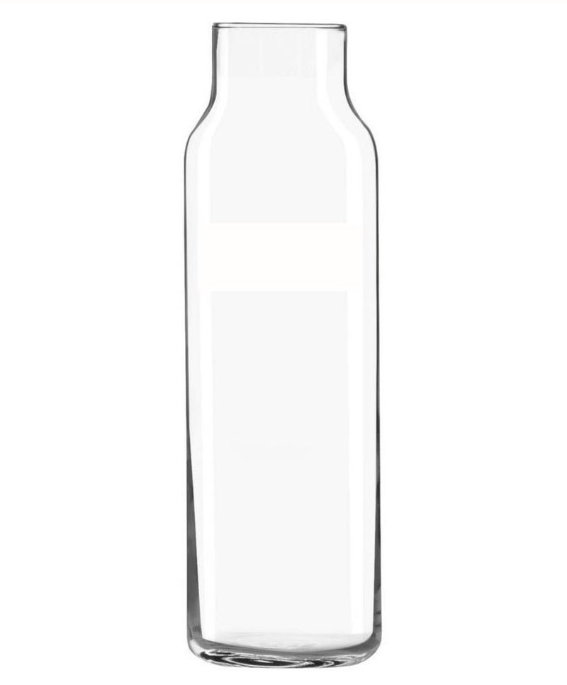 Libbey Glass 24 Oz. Hydration Decanter Carafe Bottle w/Lid - Straight Cylinder